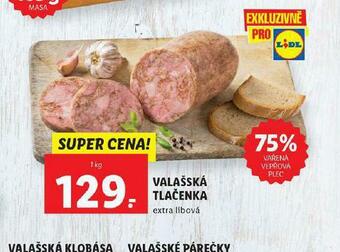 Lidl Valašská tlačenka nabídka