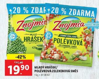 Lidl Znojmia mladý hrášek nabídka