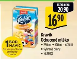 Albert Kravík ochucené mléko nabídka