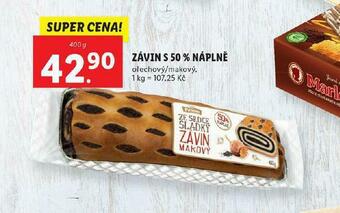 Lidl Závin s 50% náplně nabídka