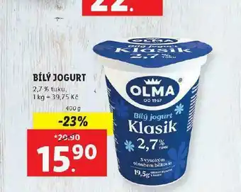 Lidl Olma bílý jogurt nabídka