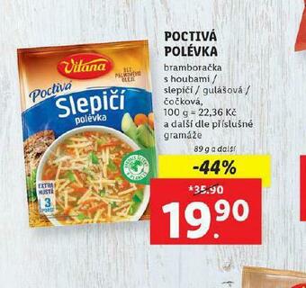 Lidl Poctivá polévka nabídka