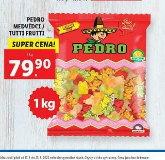 Pedro medvídci / tutti frutti