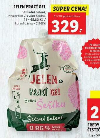 Lidl Jelen prací gel nabídka