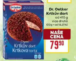 Billa Dr. Oetker Krtek Cake nabídka