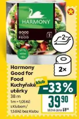 Billa Harmony Good for Food Kuchyňské utěrky nabídka
