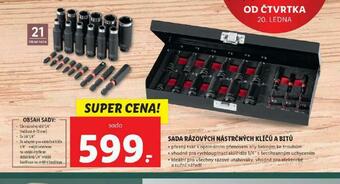 Sada rázových nástrčných klíčů a bitů