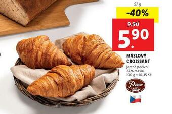 Lidl Máslový croissant nabídka