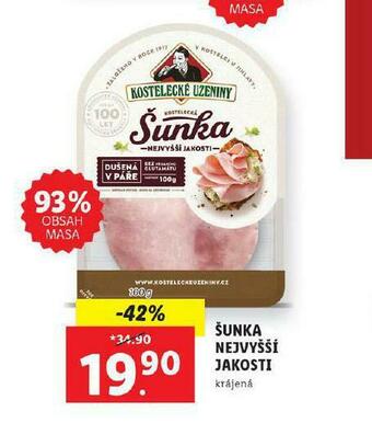 Lidl Šunka nejvyšší jakosti nabídka