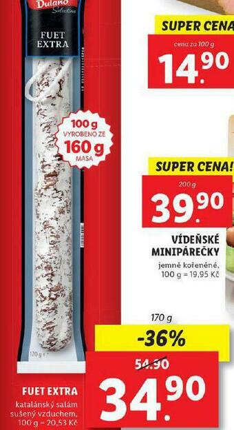 Lidl Fuet extra nabídka