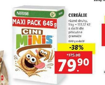 Lidl Cereálie nabídka