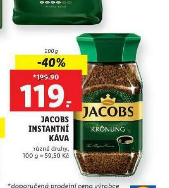 Lidl Jacobs instantní káva nabídka