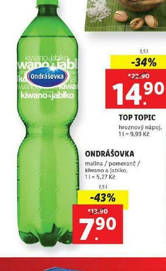Lidl Ondrášovka ochucená nabídka