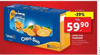 Lidl Capri sun pomeranč nabídka