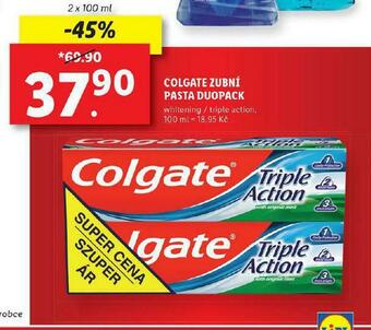 Lidl Colgate zubní pasta duopack nabídka