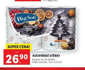 Lidl Big soft kuchyňské utěrky nabídka