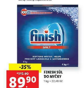 Lidl Finish sůl do myčky nabídka