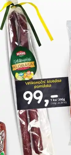 ZEMAN Velikonoční klobása pomlázka nabídka