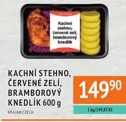Coop hb Kachní stehno, červené zelí, bramborový knedlík nabídka