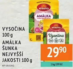 Coop hb Vysočina Amálka šunka nejvyšší jakosti nabídka