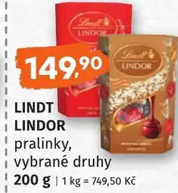 Coop hb Lindt lindor pralinky nabídka
