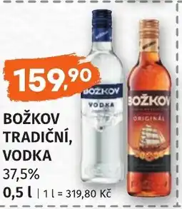 Coop hb Božkov tradiční, vodka 37,5% nabídka