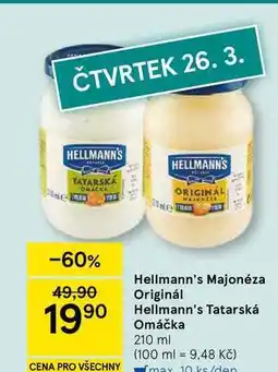 Tesco Hellmann's Tatarská Omáčka nabídka