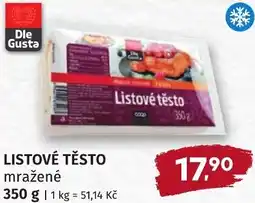 Coop hb Listové těsto nabídka