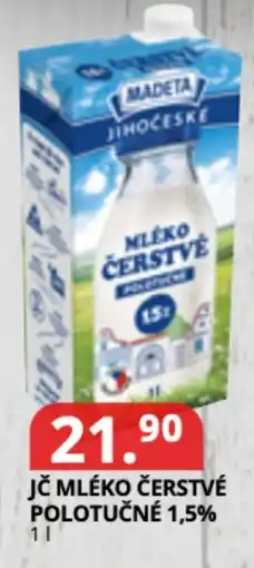 Potraviny CZ Madeta Jč mléko čerstvé polotučné 1,5% nabídka