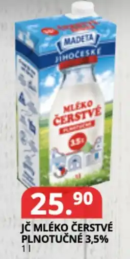 Potraviny CZ Madeta Jč mléko čerstvé plnotučné 3,5% nabídka