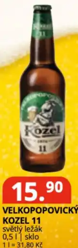 Potraviny CZ Velkopopovický kozel 11 světlý ležák nabídka