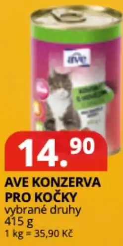 Potraviny CZ Ave konzerva pro kočky nabídka