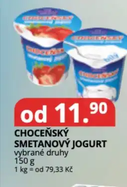 Potraviny CZ Choceňský smetanový jogurt nabídka