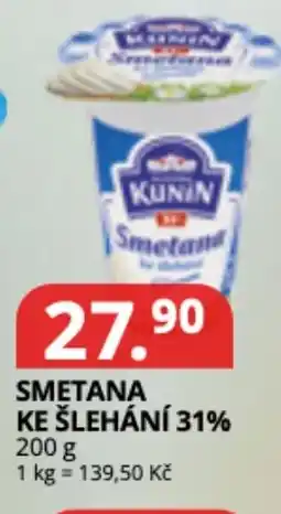 Potraviny CZ Smetana ke šlehání 31% nabídka