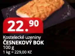 Potraviny CZ Kostelecké uzeniny česnekový bok nabídka