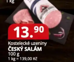 Potraviny CZ Kostelecké uzeniny český salám nabídka