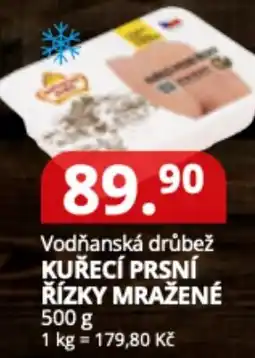 Potraviny CZ Vodňanská drůbež kuřecí prsní řízky mražené nabídka