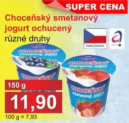 PLUS JIP Choceňský smetanový jogurt ochucený nabídka