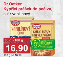 PLUS JIP Dr.Oetker Kypřící prášek do pečiva, cukr vanilinový nabídka