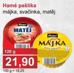 PLUS JIP Hamé paštika májka, svačinka, matěj nabídka