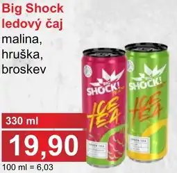 PLUS JIP Big Shock ledový čaj nabídka