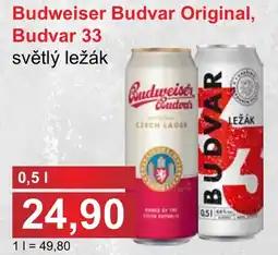 PLUS JIP Budweiser Budvar Original, Budvar 33 nabídka
