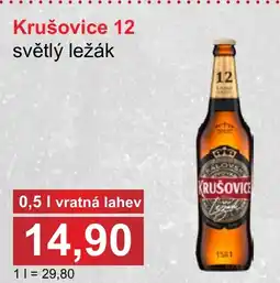 PLUS JIP Krušovice 12 světlý ležák nabídka