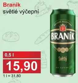 PLUS JIP Braník světlé výčepní nabídka