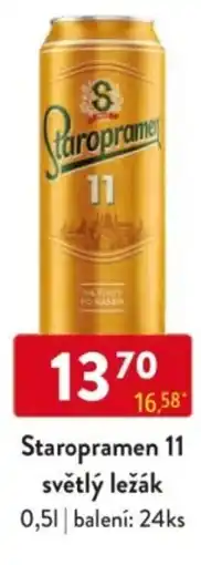 Qanto Staropramen 11 světlý ležák nabídka