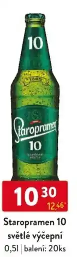 Qanto Staropramen 10 světlé výčepní nabídka