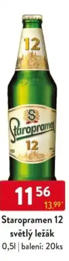 Qanto Staropramen 12 světlý ležák nabídka