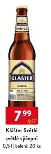 Qanto Klášter Světlé světlé výčepní nabídka