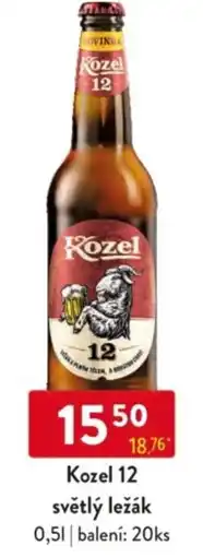 Qanto Kozel 12 světlý ležák nabídka