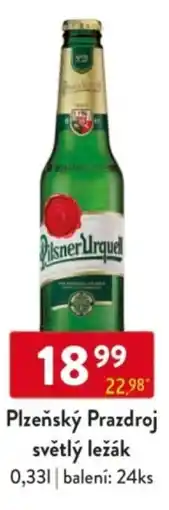 Qanto Plzeňský Prazdroj světlý ležák nabídka